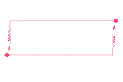 Pink Rectangular Frame - graphic design - High Resolution PNG