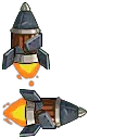 Rocket - flying vehicle - mechanical - High Resolution PNG
