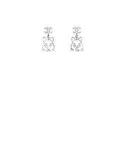 Cat Earrings - jewellery - No Watermark PNG