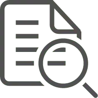 File Search - magnifying glass - find - Transparent Background PNG