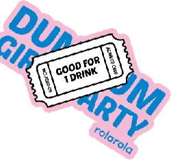 Party Ticket - text - No Background PNG