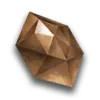 Copper Polyhedron - geometric shape - PNG Images