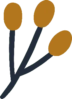 Three Branch Flowers - geometric - Lossless PNG