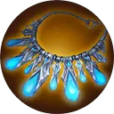 Blue Necklace - glowing - Free PNG