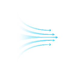 Blue Arrows - simple style - Free PNG
