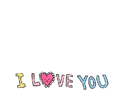 I Love You - cartoon - No Background PNG