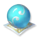 Blue Decorative Object - sphere - Free PNG