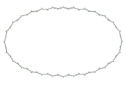 Oval Chain Border - graphic design - Free PNG