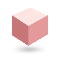 Pink Cube - solid figure - Transparent Background PNG