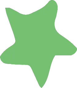 Green Pentagon Star - green - No Background PNG