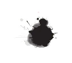 Ink Blot - white - Lossless PNG