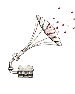 Gramophone - love - High Resolution PNG