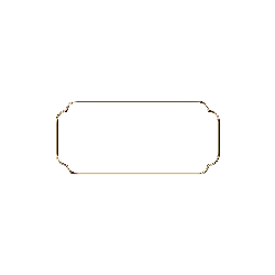 Gold Rectangle Frame - metal - Transparent Background PNG