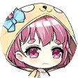 Cartoon Girl with Pink Hair - helmet - No Background PNG