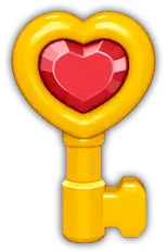 Heart Key - toy - High Resolution PNG