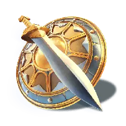Golden Shield and Sword - shield - Transparent Layer PNG