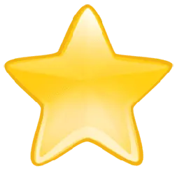 Gold Star - yellow - Lossless PNG