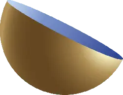 Spherical Cap - gold body - Lossless PNG