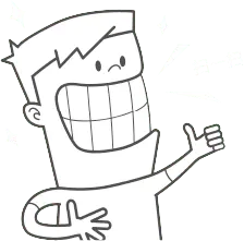 Smiling Boy - thumbs up - Lossless PNG