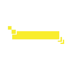 Yellow Arrow - geometric shape - High Resolution PNG