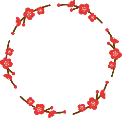 Plum Blossom Ring - red - No Watermark PNG