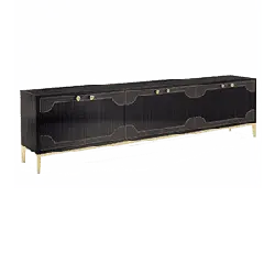Black Sideboard - simple - High Resolution PNG