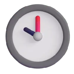 Clock - minimalist - hands - Free PNG
