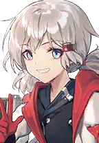 Silver-haired Girl - red eyes - clothing - Free PNG