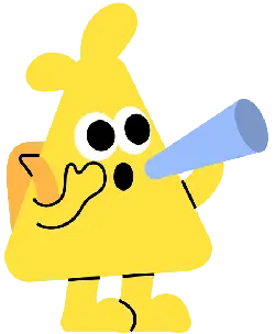 Yellow Triangle Man - triangle - No Background PNG