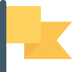 Yellow Flag - No Background PNG