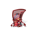Red Mechanical Being - machinery - High Resolution PNG