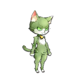 Green Cat Hero - hero - High Resolution PNG
