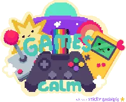 Pixelated Gaming Sticker - game - High Resolution PNG