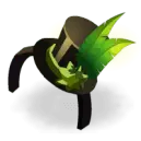 Dragon Horned Hat - green - Transparent Layer PNG
