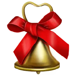 Bell - bow - bell - Free PNG