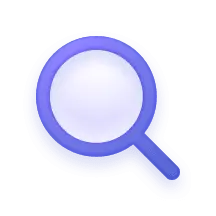 Magnifying Glass - observe - enlarge - Transparent Background PNG