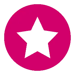 Pink Star - Highly Rated PNG