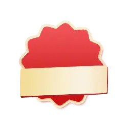 Red Badge - No Watermark PNG