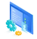 Gear and Computer Screen - programming - PNG