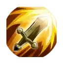 Flaming Sword - weapon - attack - No Background PNG