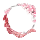 Flower Wreath - pink - Recommended PNG