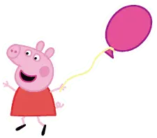Peppa Pig - balloon - High Resolution PNG