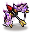 Purple Winged Arrow - magic - Transparent Layer PNG