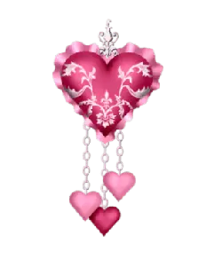 Heart-shaped pendant - decorative item - PNG Images