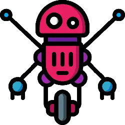 Pink Robot - No Watermark PNG