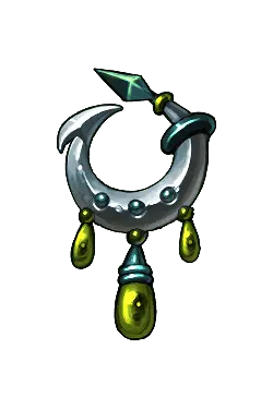 Silver Crescent Necklace - metal - Lossless PNG