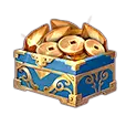 Treasure Chest - gold coins - High Resolution PNG