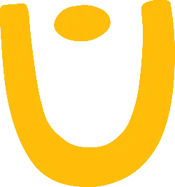 Yellow U Shape Pattern - shape - No Background PNG