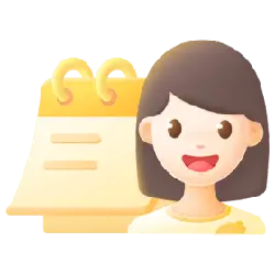 Smiling Girl - calendar - Lossless PNG