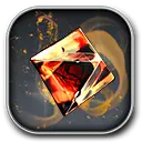 Flame Gem - fire - Transparent Background PNG